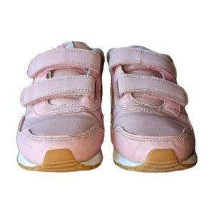 Pink Velcro Toddler Sneakers with white Nike Swoosh in size 11.